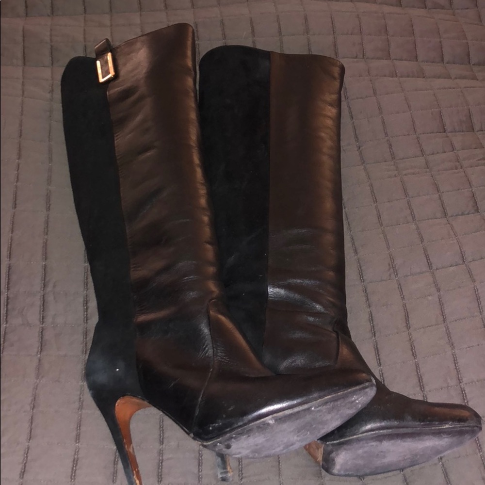 Coach suede and leather boots